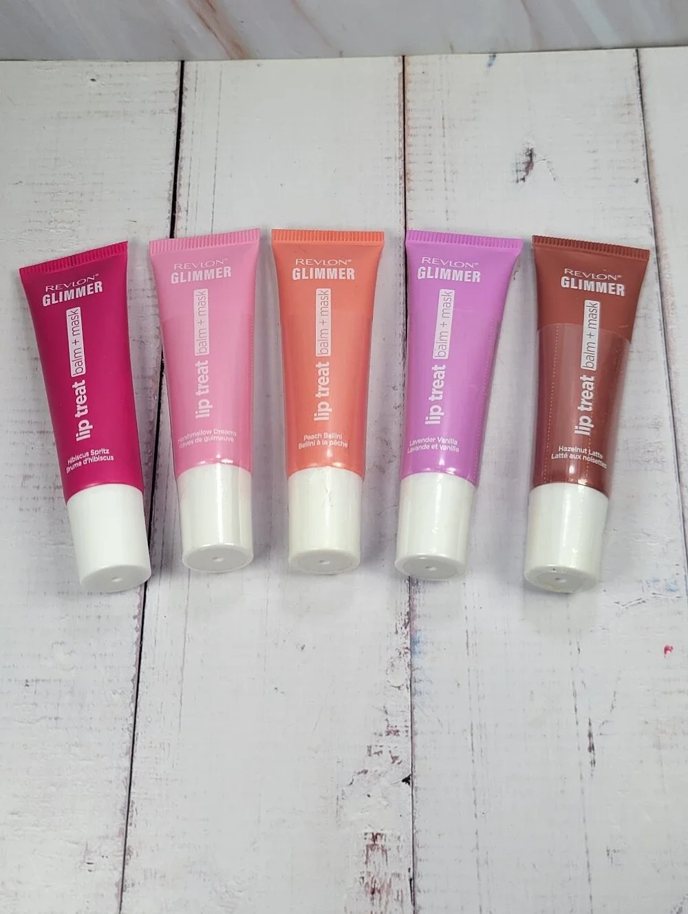 5 Piece Revlon Glimmer Lip Treat Balm Bundle NEW!